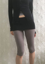 FOLDING CAPRI LEGGINGS (2color)