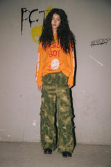 Casual pants with personality, breathable, loose and multi-pocketed for spring and summer.