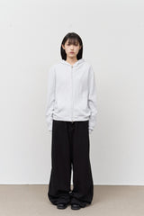 ノイルスリムワッフルジップパーカー