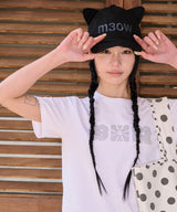 レースフラワーTシャツ - ホワイト