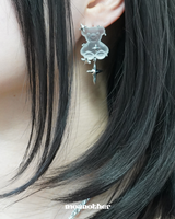 [StrayKids Hyunjin , IDLE Yuqi Pick] MATT TEADDY BEAR EARRING