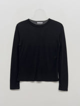 オーシャンテンセルシースルーラウンドネックTシャツ