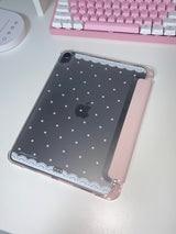 レースポルカドットiPadケース (for tablets 11” above)