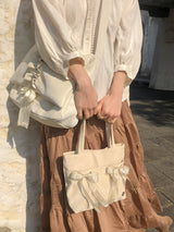 イージーリボンミニバッグ_sand beige