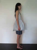 Polka beach bag [BLUE]