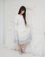 GARDEN STRIPE HENLEY NECK LONG SLEEVE