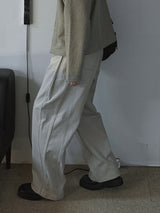 ASCLO ツータックワイドコットンパンツ(3color)