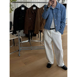 [F/W] Suede trucker jacket(4color)