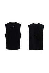 メッシュカットアウトノースリーブベスト