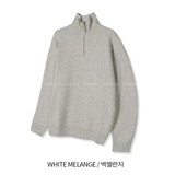  Logane Drake Cash-Like Half Zip-Up Knit