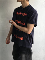 ザフィアー レタリングショートスリーブTシャツ 4C