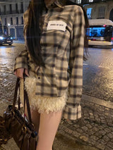 ジャストチェックシャツ / just checked shirt