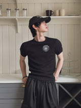 イーグルワッフルマッスルショートスリーブTシャツ