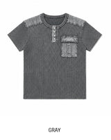 Brock Pigment Henley Neck Pocket Short Sleeve T-shirt