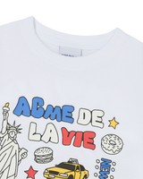 25FW WOMAN NYイメージクロップ半袖Tシャツ ホワイト