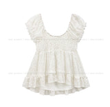 Rosalyn Flower Frill Blouse