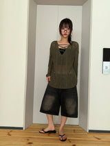 Royally Denim Bermuda Shorts 3color
