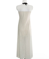 [ beach look ] nude lip line halter long ops