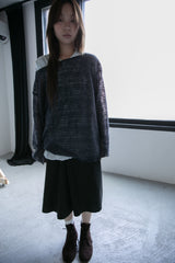 soft slub loose knit top(2colors)
