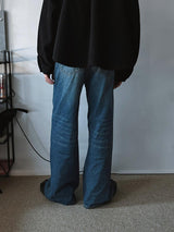 Awesome Super Long Wide Denim Pants (5color)