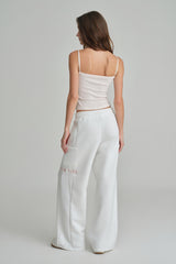 NYC sweatpants, Ivory