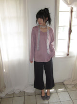 26SS★ [BAONHAUS] ポイヴ ポケット ロングスリーブ Tシャツ
