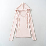 Rosie Pocket V-Neck Hood Top