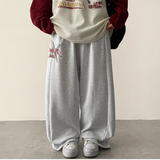 ロゼスターエンブロイダリーストリングワイドパンツ