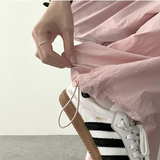 Tive Parasuit Shirring Rustle String Wide Pants