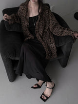 loose-fit leopard grunge shirt (2color1)