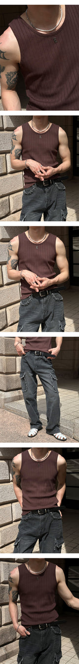 [Unisex] Fringe cargo denim pants(3color)