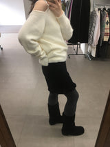 Ribbed Frill Knit Shorts (2color)