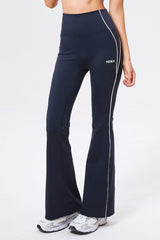 Womens サポートピグメントブーツカットレギンス Navy