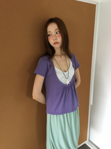 Draped balloon skirt (3color)