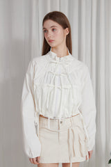LUCY 2WAY WINDBREAKER white