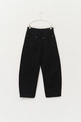 Button-fly Curved Pants
