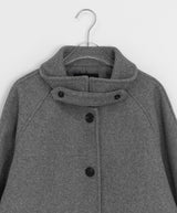 Pulky 2oz Quilted High Neck Half Coat