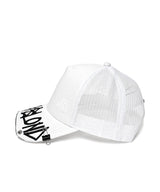 BBD Graffiti Logo Trucker Mesh Cap (White)