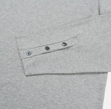 Chris Boatneck Loose Fit Button Long Sleeve T-Shirt