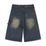 urban carpenter bermuda denim pants (muddy indigo)