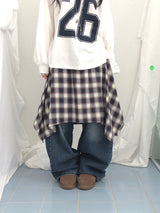 Numbering loose sweatshirt