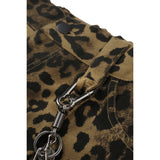 Leopard Tuck Bermuda [BROWN]