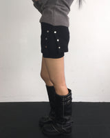 Snap skirt pants