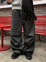 Star Carpenter Raw Pintuck Balloon Pants