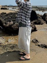 アンティークカッティングラインロースウェットバミューダパンツ 2C