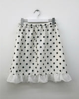 Vert polka dot skirt (2color)