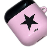[made] mods black star airpods case (glossy hard)