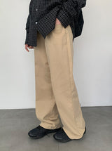 ガエンベーシックコットンストレートパンツ