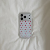(반투명) red dot phone case