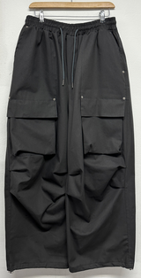 HIGH QUALITY 💛 KOREAN / STRING 🩶 FRONT CARGO PARACHUTE RIVET COTTON LONG PANTS 💛🩶🖤💚 - 4 COLORS